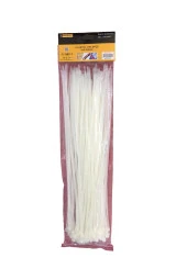 Cırtlı Plastik Kelepçe 3,6x300mm 100 Adet Beyaz - 1