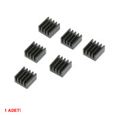 8.8mm x 8.8mm x 5mm Alüminyum Metal Soğutucu Blok Radyatör Amfi Led Entegre Transistor Vga Ram - 4