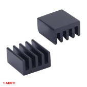 8.8mm x 8.8mm x 5mm Alüminyum Metal Soğutucu Blok Radyatör Amfi Led Entegre Transistor Vga Ram - 5