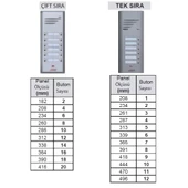 Audio Basic Görüntüsüz Sesli Diafon Komple Dış Panel Çift Sıra - 5