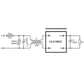 HLK-5M05 5V 1A 5W AC DC 220V to 5V Voltaj Düşürücü Modül İzole Elektronik Devre Güç Kaynağı Smps - 9