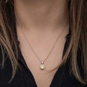 ​Gümüş Sarı Baget Taşlı Kadın Set thumbnail 2