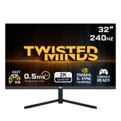 TWISTED MINDS 32" TM32QHD240VA QHD 2K 240HZ 0,5MS HDMI DP HDR10 GAMING MONİTÖR - 1