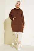 Kanguru Cepli Tunik Kahve thumbnail 1