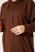 Kanguru Cepli Tunik Kahve thumbnail 4