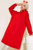 Kanguru Cepli Tunik Kırmızı thumbnail 2