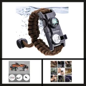 Uyguna-Yakala Kahve Out-4300 Orcamp Paracord Hayatta Kalma Bilekliği-MLZ.199 - 2