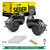 SEGER 12V. İKİ TERMİNAL DADAT KORNA SETİ, STANDART, No: 60BO12.000.02K, EAN: 8698520200530 - 1