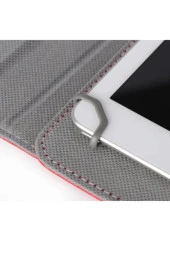 Casper Via L40 Uyumlu 10.4" Dönerli Standlı Deri Tablet Kılıfı - Lacivert thumbnail 4