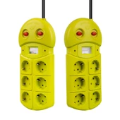 Vea Ve-970b 6 Lı 1.5 Metre Grup Priz Uzatma Kablosu 3860 Watt 16 Amper Isınmaya Dayanıklı - 2