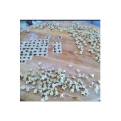 BEST 9 Bıçaklı ve 7 Bıçaklı Kare Mantımatik Mantı Kesici Merdane Mantı Kesme Aparatı Set - 4