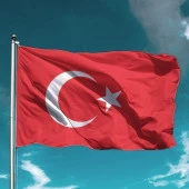 Mesh Kumaş Türk bayrağı 400x600 cm - 2