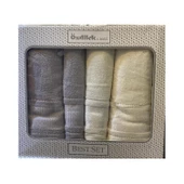 Özdilek Blossom Best Set Hamam Seti Gri - Krem 0535 - 1