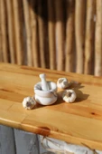 Mermer Havan Seti Orta Boy Doğaltaş Mermer Havan Seti 9 x 7 Cm - 8