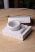 Mermer Havan Seti Orta Boy Doğaltaş Mermer Havan Seti 9 x 7 Cm - 4
