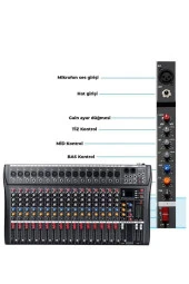 Midex Deck Mikser 16 Kanal Ses Mikseri (DM-16) - 4