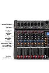 Midex Deck Mikser 16 Kanal Ses Mikseri (DM-16) - 5