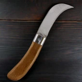 Ergonomik Plastik Saplı Bıçak Çakı Aşı Bıçağı Profesyonel Çelik Eğri Uçlu Bağ Ağaç Budama Aşı Çakısı 220 mm - 4