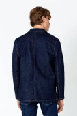 CEKMON Erkek Regular Fit Denim Dokuma Sade Rahat Yağlı Kot Ceket - 10
