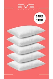 Eve Tekstil 5 Adet Micro Silikon Elyaf Nonwovenyastık 50x70cm 700 gr - 1