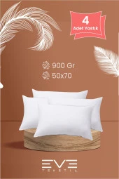 Eve Tekstil 4 Adet Pollycotton Kılıflı Silikon Yastık 50 X 70 Cm 900 gr thumbnail 1