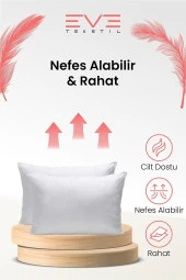 Eve Tekstil 4 Adet Pollycotton Kılıflı Silikon Yastık 50 X 70 Cm 900 gr thumbnail 5