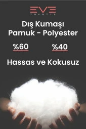 Eve Tekstil 4 Adet Pollycotton Kılıflı Silikon Yastık 50 X 70 Cm 900 gr thumbnail 6