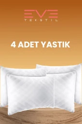 Eve Tekstil 4 Adet Diamond Kalite Kapitone Yastık 50x70 Cm 800 gr - 1