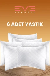 Eve Tekstil 6 Adet Diamond Kalite Kapitone Yastık 50x70 Cm 800 gr thumbnail 1
