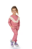 Fistolu Bisiklet Yaka İkiiplik Kız Eşofman Takım MNK0573 - 4