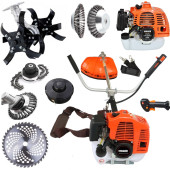 Mager Benzinli Yan Tip 52 cc 9.9 Hp Tırpan Çapalama Aparatı ve Dört Başlık Full+Full Set - 2