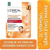 Loreal Anında Aydınlatıcı C Vitamini Serum Etkili Kağıt Yüz Maskesi 26 Gr - 1