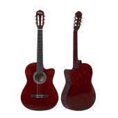 Midex CG-395BR Kahve Renk Kesik Klasik Gitar 4/4 Yetişkin Boy Sap Ayarlı Full Set - 4