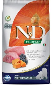 N&D PUMPKIN TAHILSIZ KÖPEK  KUZU & YABANMERSİNİ PUPPY MEDIUM & MAXI 2.5KG - 1