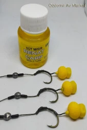 Yüzen Sarı Eva Rig Takımı Süt Mısır Atraktörlü 3 Lü Set - 2