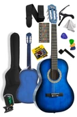 Midex CG-36BL-PAK Kaliteli 36 İnç 3/4 Juniur Çocuk Gitarı 8-12 Yaş Arası (Tuner Çanta Capo Askı Nota Sticker Pena Metod) thumbnail 1
