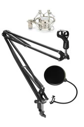Lastvoice NB40 Mikrofon Standı + Pop Filter + Shock Mount (50x50 Büyük Boy) - 1