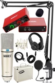 Stüdyo Ekipmanları Style Paket-3 CX1 Mikrofon Ses Kartı Stüdyo Kayıt Seti - 1