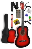 Midex CG-36RD Kaliteli 36 İnç 3/4 Juniur Çocuk Gitarı 8-12 Yaş Arası (Çanta Askı Capo Nota Sticker Pena Metod) thumbnail 1
