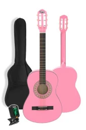 Midex CG-34PK-PAK Kaliteli 34 İnç 1/2 Juniur Çocuk Gitarı Seti 4-8 Yaş Arası (Tuner Çanta Capo Askı Nota Sticker Pena Metod) - 2