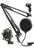 Lastvoice NB40 Pro Mikrofon Standı Shock Mount Pop Filter Set (50x50 Büyük Boy) thumbnail 1