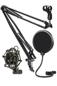 Lastvoice NB40 Pro Mikrofon Standı Shock Mount Pop Filter Set (50x50 Büyük Boy) - 1