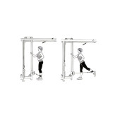 Spor Byfit Ayak Bilek Kayışı D-Ring Fitness Ağırlık Çekiş Aparatı - KIRMIZI - SİYAH - 4