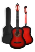 Midex CG-34RD Kaliteli 34 İnç 1/2 Juniur Çocuk Gitarı 4-8 Yaş Arası (Çanta Capo Nota Sticker Askı Pena Metod) thumbnail 2