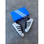 ADİDAS SÜPER STAR DERİ METERYAL BEYAZ GAZETE SS004 - 1