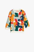 Koton Erkek Bebek Sweatshirt Köpek Grafik Baskılı Pamuklu - 1
