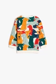 Koton Erkek Bebek Sweatshirt Köpek Grafik Baskılı Pamuklu - 2