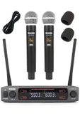 Lastvoice Lv-502EE UHF Dijital 2x30 Kanal Çiftli EL Telsiz Kablosuz Mikrofon - 1