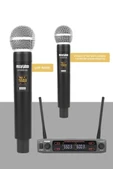 Lastvoice Lv-502EE UHF Dijital 2x30 Kanal Çiftli EL Telsiz Kablosuz Mikrofon - 2