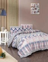 Reyyan Nevresim Takımı Çift Kişilik Çift Taraflı Çarşafı Lastikli thumbnail 1